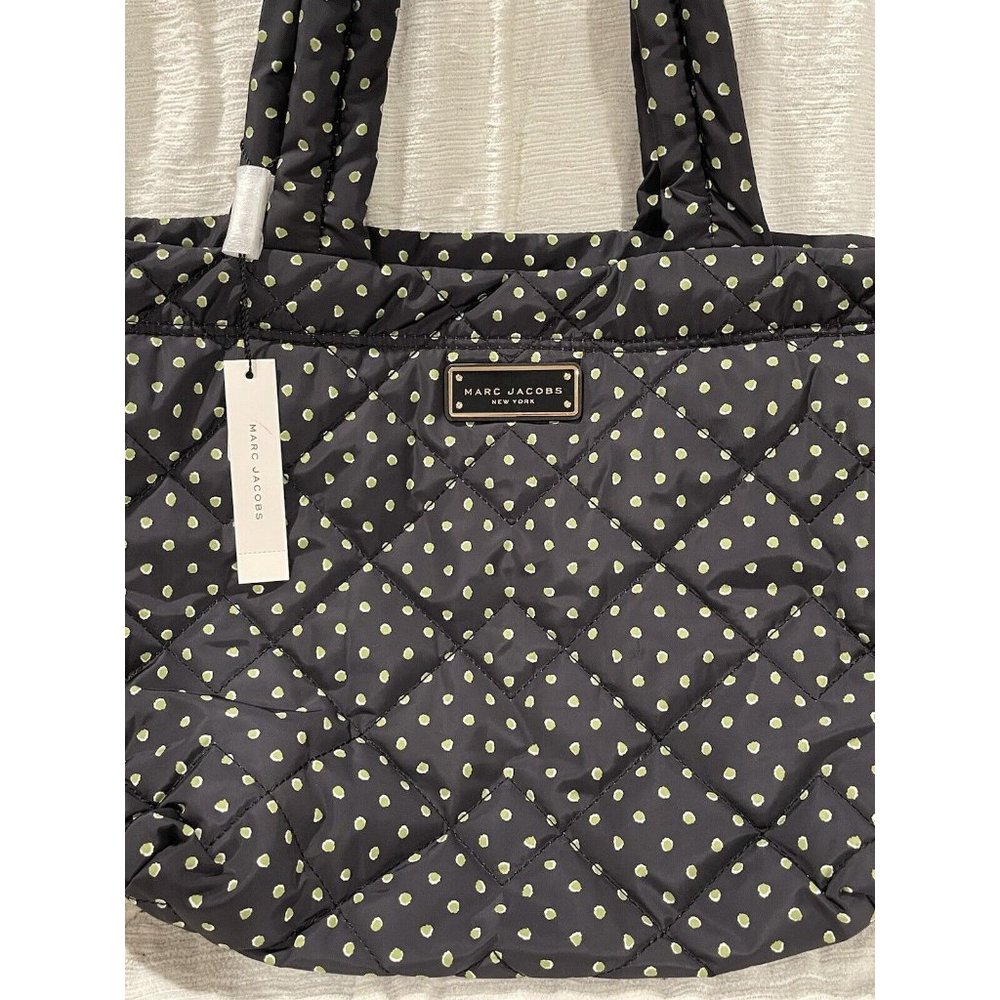 NWT Marc Jacobs Peridot Dots Quilted Medium Tote H009M10SP22-328 $275 - Picture 7 of 9